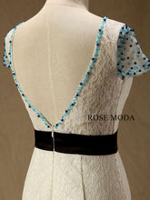 Load image into Gallery viewer, rosemoda-short-sleeve-lace-mermaid-wedding-dress-g.jpg