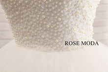 Load image into Gallery viewer, rosemoda-short-wedding-dress-with-cut-out-back-j.jpg