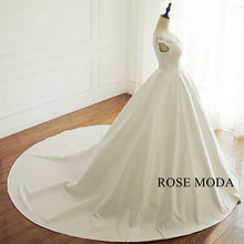 Load image into Gallery viewer, rosemoda-simple-satin-ball-gown-wedding-dress-c.jpg