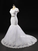 Load image into Gallery viewer, rosemoda-spuare-neck-lace-mermaid-wedding-dress-c.jpg