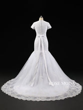 Load image into Gallery viewer, rosemoda-spuare-neck-lace-mermaid-wedding-dress-d.jpg