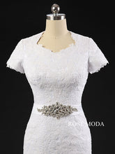 Load image into Gallery viewer, rosemoda-spuare-neck-lace-mermaid-wedding-dress-e.jpg