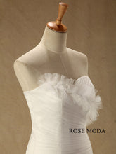 Load image into Gallery viewer, rosemoda-structured-asymmetrical-draped-horsehair-mermaid-wedding-dress-e.jpg