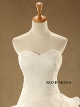 Load image into Gallery viewer, rosemoda-structured-dropped-ruffed-organza-ball-gown-wedding-dress-d.jpg