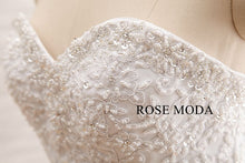 Load image into Gallery viewer, Rosemoda Beaded Sweetheart Dropped A Line Wedding Dress with Floral Beading Lace