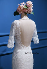 Load image into Gallery viewer, rosemoda-three-quarter-sleeve-lace-mermaid-weddingdress-i.jpg
