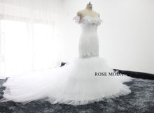 Load image into Gallery viewer, rosemoda-tiered-tufted-mermaid-wedding-dress-i.jpg
