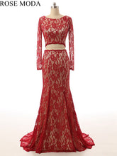 Load image into Gallery viewer, rosemoda-two-pieces-burgundy-prom-dress-a.jpg