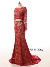 Load image into Gallery viewer, rosemoda-two-pieces-burgundy-prom-dress-b.jpg