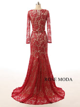 Load image into Gallery viewer, rosemoda-two-pieces-burgundy-prom-dress-d.jpg