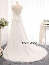 Load image into Gallery viewer, rosemoda-two-pieces-heavy-beading-fitted-a-line-weddingdress-j.jpg