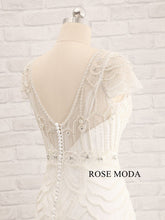 Load image into Gallery viewer, rosemoda-two-pieces-heavy-beading-fitted-a-line-weddingdress-n.jpg