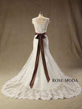 Load image into Gallery viewer, rosemoda-two-pieces-lace-mermaid-wedding-dress-e.jpg