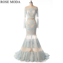 Load image into Gallery viewer, rosemoda-two-pieces-lace-prom-dress-a.jpg