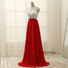 Load image into Gallery viewer, rosemoda-white-and-red-long-prom-dress-f.jpg