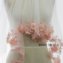 Load image into Gallery viewer, rosemoda-white-pink-organza-ball-gown-wedding-dress-p.jpg