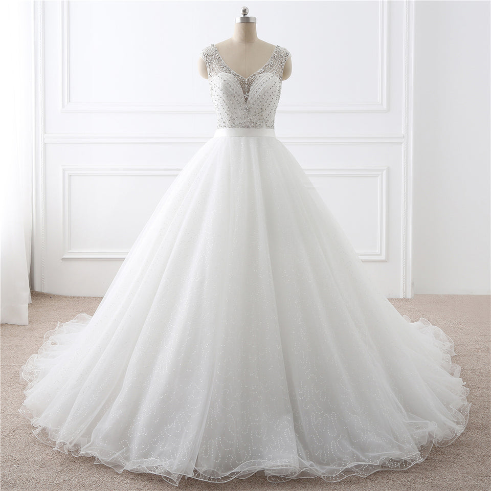 rosemoda beaded ball gown wedding dress