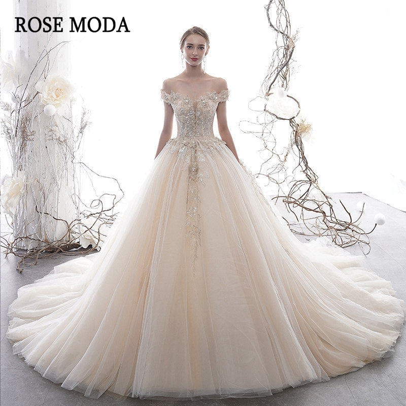 RoseModaLuxuryOfftheShoulderIvoryandChampagneLaceWeddingDresswithLongTrainCustomMake-a.jpg