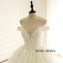 Load image into Gallery viewer, Rosemoda-beaded-lace-ball-gown-wedding-dress-e_f62da827-acdb-4578-b990-f3d7e9ebe378.jpg
