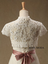 Load image into Gallery viewer, Rosemoda-mermaid-wedding-dress-with-removable-bolero-g.jpg
