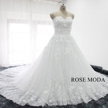 Load image into Gallery viewer,      rosemoda-3d-Floral-lace-ball-gown-wedding-dress-b.jpg
