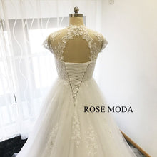 Load image into Gallery viewer, rosemoda-a-line-wedding-dress-with-cut-out-back-c.jpg
