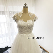 Load image into Gallery viewer, rosemoda-a-line-wedding-dress-with-cut-out-back-d.jpg
