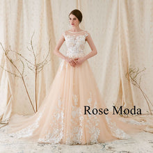 Load image into Gallery viewer, rosemoda-a-line-weddingdress-front
