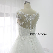 Load image into Gallery viewer, rosemoda-bateau-neckline-a-line-wedding-dress-g.jpg
