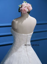 Load image into Gallery viewer, rosemoda-beaded-chantilly-lace-ball-gown-wedding-dress-g.jpg
