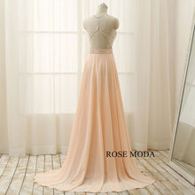 Load image into Gallery viewer,     rosemoda-beaded-chiffon-a-line-long-evening-dress-d.jpg
