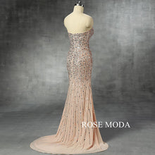 Load image into Gallery viewer, rosemoda-beaded-chiffon-sheath-evening-dress-d.jpg
