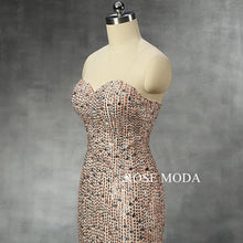 Load image into Gallery viewer, rosemoda-beaded-chiffon-sheath-evening-dress-f.jpg
