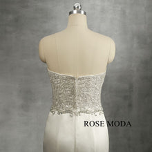 Load image into Gallery viewer, rosemoda-beaded-embroidery-satin-sheath-wedding-dress-g.jpg
