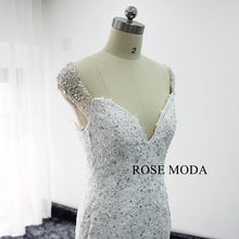 Load image into Gallery viewer, rosemoda-beaded-illusion-back-lace-mermaid-wedding-dress-f.jpg
