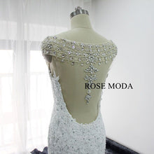 Load image into Gallery viewer, rosemoda-beaded-illusion-back-lace-mermaid-wedding-dress-h.jpg
