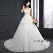 Load image into Gallery viewer, rosemoda-beaded-lace-ball-gown-wedding-dress-e_8fb56da8-1bbc-454d-870e-df2b51fd864a.jpg
