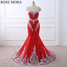 Load image into Gallery viewer, rosemoda-beaded-lace-stunning-mermaid-evening-dress-a.jpg
