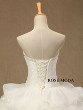 Load image into Gallery viewer, rosemoda-beaded-sweetheart-ruffled-organza-ball-gown-wedding-dress-f.jpg
