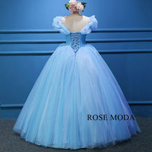 Load image into Gallery viewer, rosemoda-blue-ball-gown-wedding-dress-d.jpg
