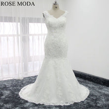 Load image into Gallery viewer, rosemoda-cap-sleeve-beaded-lace-mermaid-wedding-dress-a.jpg
