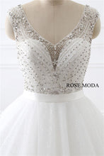 Load image into Gallery viewer, rosemoda-cap-sleeve-delicate-beaded-ball-gown-wedding-dress-e.jpg
