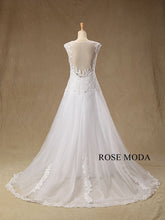 Load image into Gallery viewer, rosemoda-cap-sleeve-lace-a-line-wedding-dress-c_7b96ab9c-f815-4ff6-900f-b42e60331be3.jpg
