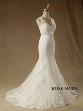 Load image into Gallery viewer, rosemoda-cap-sleeve-lace-mermaid-wedding-dress-b_1144676a-7a74-422d-a1df-03de620d7398.jpg
