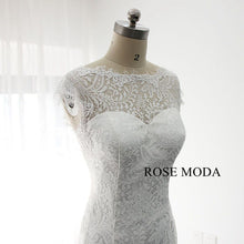 Load image into Gallery viewer, rosemoda-cap-sleeve-lace-mermaid-wedding-dress-c_c089fb7f-b0e7-4559-88c9-e4036d10f639.jpg
