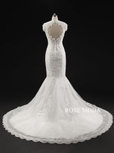 Load image into Gallery viewer, rosemoda-cap-sleeve-lace-mermaid-wedding-dress-cut-out-back-d.jpg
