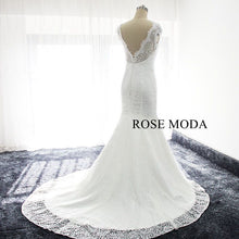 Load image into Gallery viewer, rosemoda-cap-sleeve-lace-mermaid-wedding-dress-e_48a1e45d-abe0-4165-8e0e-8d0646275033.jpg
