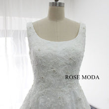 Load image into Gallery viewer, rosemoda-chantilly-lace-a-line-wedding-dress-b.jpg
