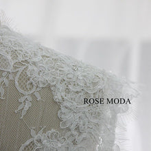 Load image into Gallery viewer, Rosemoda Beaded Chantilly Lace A Line Wedding Dress With Removable Crystal Belt
