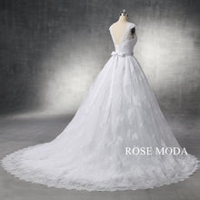 Load image into Gallery viewer, rosemoda-chantilly-lace-ball-gown-wedding-dress-d.jpg
